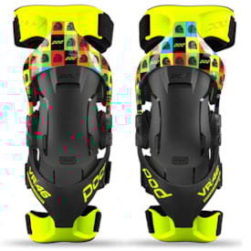 Joelheira Articulada Pod K4 2.0 VR46 Limited Edition Preto Amarelo Fluor