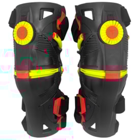 Joelheira Articulada Protect T8 Motocross Preto Fluor