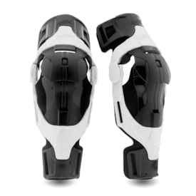 Joelheira Infantil Articulada Amx Rx Trilha Motocross Branco Preto