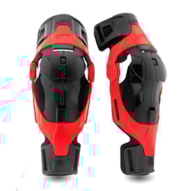 Joelheira Infantil Articulada Amx Rx Trilha Motocross Vermelho Preto