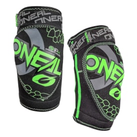 Joelheira Infantil Oneal Dirt Preto Fluor