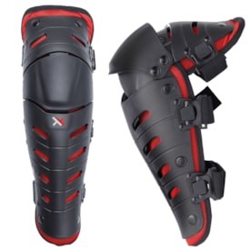 Segunda imagem do produto Joelheira Mattos Racing Combat Preto Vermelho