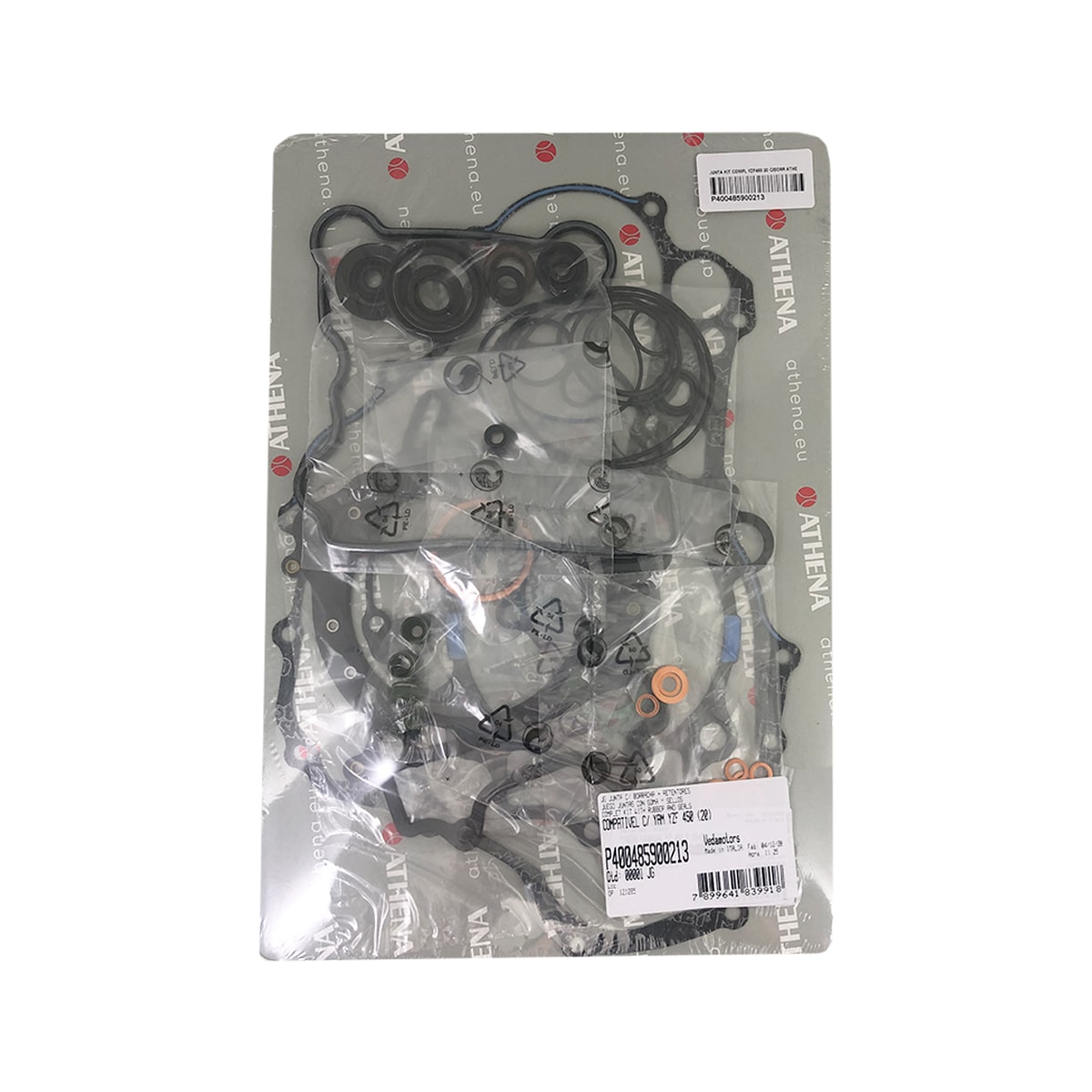 Junta Kit Completo Yzf 450 20/22 - Wrf 450 21/23 com Borrachas Athena