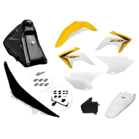 Kit Adaptavel Crf 230 Amx Avtec Cw Amarelo Branco