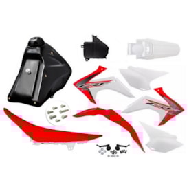 Kit Adaptavel Crf 230 Amx Avtec Cw Vermelho Branco