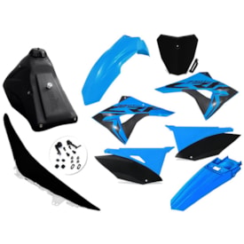 Kit Adaptável Crf 230 Biker Next Azul Fluor