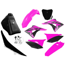 Kit Adaptável Crf 230 Biker Next Rosa Preto