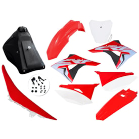 Kit Adaptável Crf 230 Biker Next Vermelho Branco