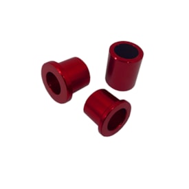 Kit Buchas de Roda Crf 230 Dianteira - Traseira Nfs 3 Peças Vermelho