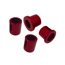Kit Buchas de Roda Crf 250f Dianteira - Traseira Nfs 4 Peças Vermelho
