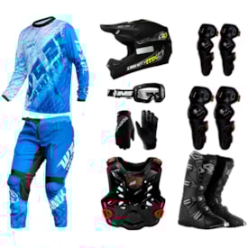 Kit Completo de Equipamento para Motocross e Trilha