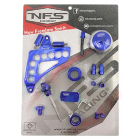 Kit De Peças Anodizadas Crf 230 10 Peças Nfs Azul
