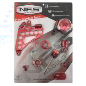 Kit de Peças Anodizadas Crf 230 - 10 Peças Nfs Vermelho