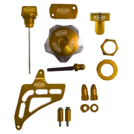 Kit de Peças Anodizadas Crf 230 7 Peças Nfs Dourado