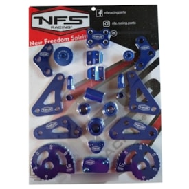 Kit de Peças Anodizadas Crf 250f - 20 Peças Nfs Azul