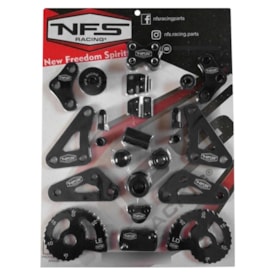 Kit de Peças Anodizadas Crf 250f - 20 Peças Nfs Preto