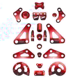 Kit de Peças Anodizadas Crf 250f 20 Peças Nfs Vermelho