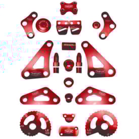 Kit de Peças Anodizadas Crf 250f - 20 Peças Nfs Vermelho