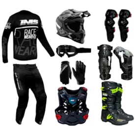 Kit Equipamento Completo Ims Amx Trilha Motocross