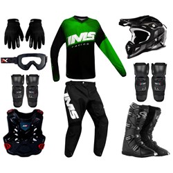 Kit Equipamento Completo Ims Protork Amx Trilha Motocross