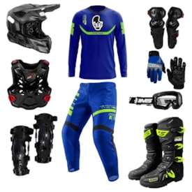 Kit Equipamento Trilha Motocross Completo IMS 9 Itens