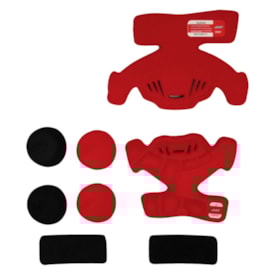 Kit Forro De Joelheira K700 Esquerda Vermelho