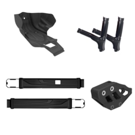 Kit Guia De Corrente E Protetores De Motor / Quadro / Balança Crf 230 Anker Preto