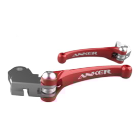 Kit Manete Crf 230 - Crf 250f Retrátil Anker Vermelho