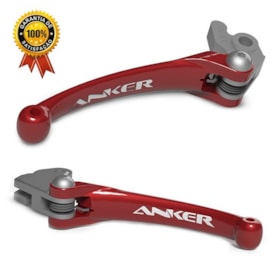 Segunda imagem do produto Kit Manete Crf 230 - Crf 250f Retrátil Anker Vermelho