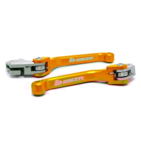 Kit Manete Crf 230 - Crf 250f Retrátil Biker Dourado