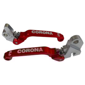 Kit Manete Crf 230 - Crf 250f Retrátil Corona Vermelho