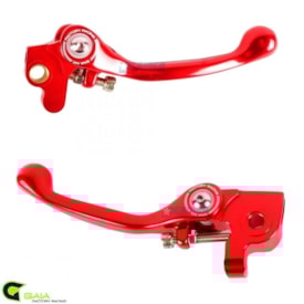 Kit Manete Crf 230 - Crf 250f Retrátil Gaia Mx Vermelho