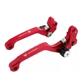 Kit Manete Crf 230 - Crf 250f Retrátil Red Dragon Vermelho