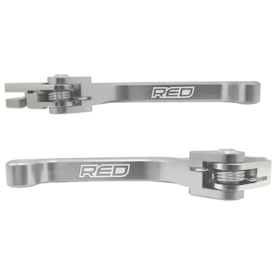 Segunda imagem do produto Kit Manete Crf 230 - Crf 250f Retrátil Red Dragon Xtreme Prata