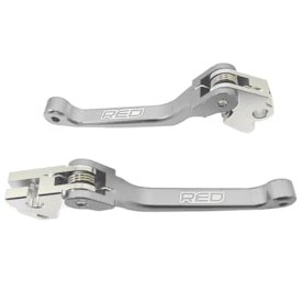 Kit Manete Crf 230 - Crf 250f Retrátil Red Dragon Xtreme Prata