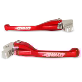 Segunda imagem do produto Kit Manete Crf 230f - Crf 250f - Crf 300f Retrátil 4win Vermelho