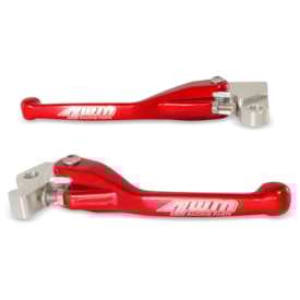 Segunda imagem do produto Kit Manete Crf 250r 04/06 - Crf 450r 02/06 Retrátil 4win Vermelho