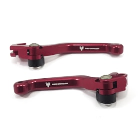 Kit Manete Crf 250r 04/06 - Crf 450r 04/06 Retrátil Red Dragon Premium Vermelho