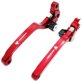 Kit Manete Crf 250r 04/06 - Crf 450r 04/06 Retrátil Red Dragon Premium Vermelho