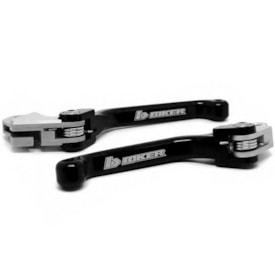 Kit Manete Crf 250r 07/21 - Crf 450r 07/21 Retrátil Biker Preto