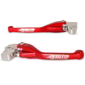 Segunda imagem do produto Kit Manete Crf 250r 07/24 - Crf 450r 07/20 Retrátil 4win Vermelho