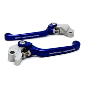 Segunda imagem do produto Kit Manete Crf 300f Retrátil Azul Biker