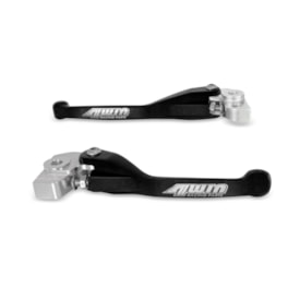 Segunda imagem do produto Kit Manete Crf 450r 450rx 21/26 Retrátil Preto 4win