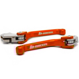 Kit Manete Drz 400 Retrátil Biker Dourado