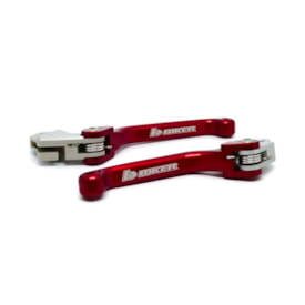 Kit Manete Gasgas 2T - 4T Ec/Ece Retrátil Biker Vermelho