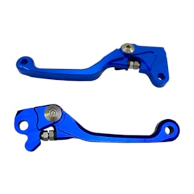 Kit Manete Klx 450r Retrátil Red Dragon Azul