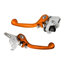 Kit Manete Ktm 06/13 - Husqvarna 06/13 Retrátil Gaia Mx Laranja