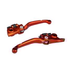 Kit Manete Ktm 125 150 250 350 450 Sx Sxf 14/26 Retrátil Original Laranja