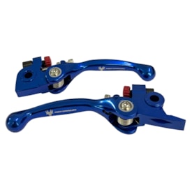 Kit Manete Ktm 14/23 - Husqvarna 14/22 Retrátil Red Dragon Azul