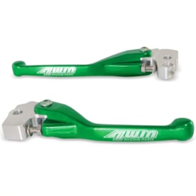 Segunda imagem do produto Kit Manete Kxf 250 13/16 - Kxf 450 13/16 Retrátil 4win Verde